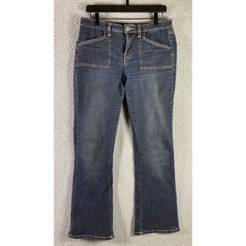 Fashion Bug Jeans Blue Size 5 Denim Bootcut Boot Cut Womens Stretch Mid Rise - Picture 4 of 12